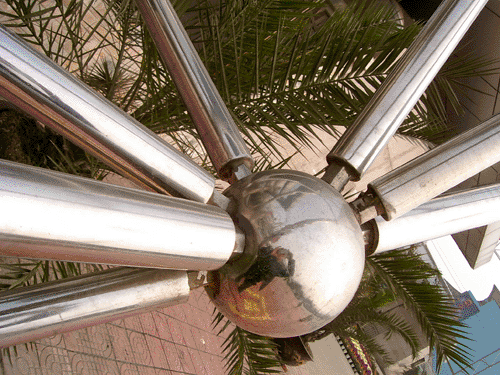 大石桥不锈钢螺栓球网架